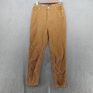 BDG Pants Womens 26 Brown‎ Carmel Khaki Corduroy Mom High Rise 90s Tapered Leg